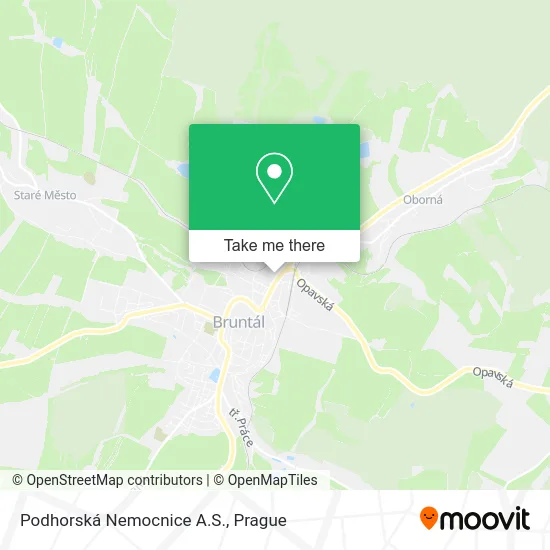 Карта Podhorská Nemocnice A.S.
