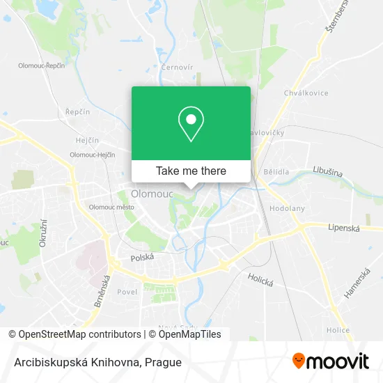 Карта Arcibiskupská Knihovna