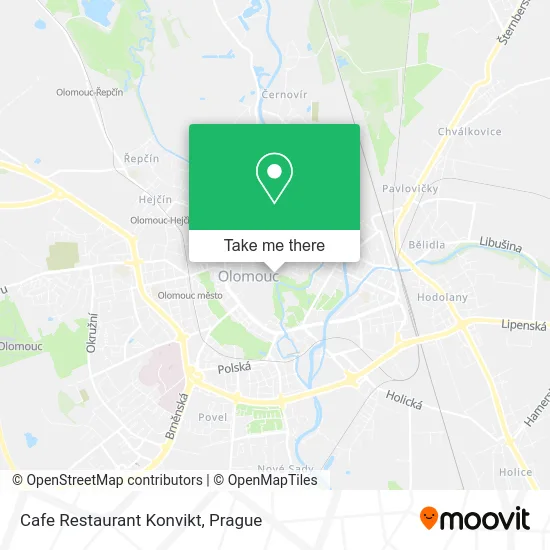 Карта Cafe Restaurant Konvikt