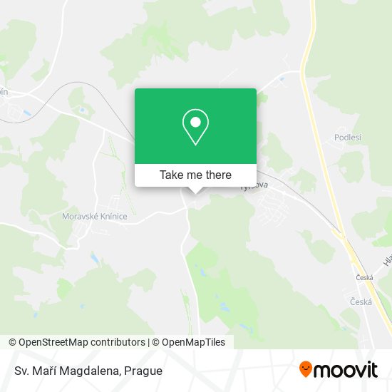 Sv. Maří Magdalena map