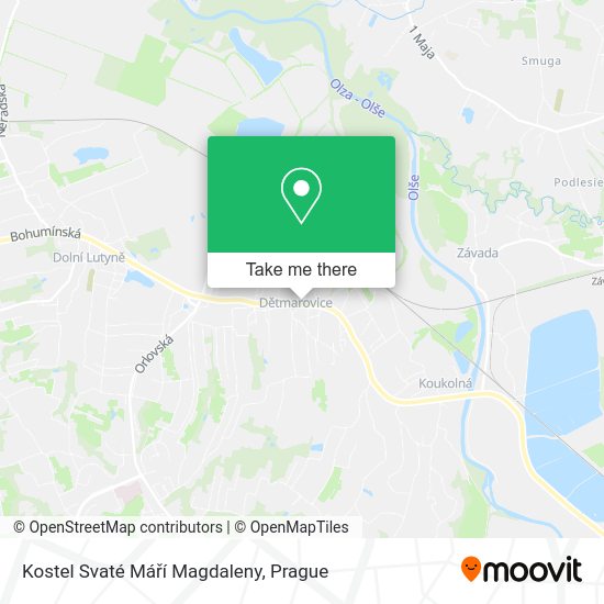 Kostel Svaté Máří Magdaleny map