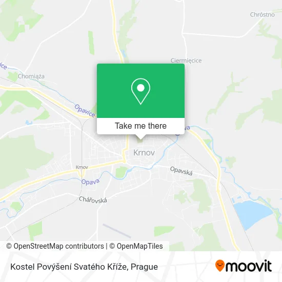 Карта Kostel Povýšení Svatého Kříže