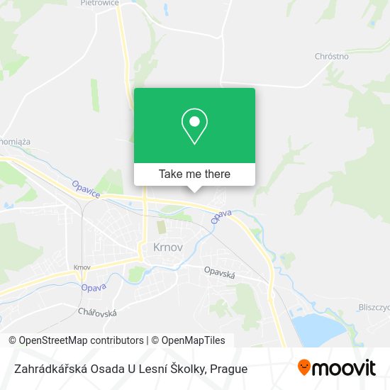 Zahrádkářská Osada U Lesní Školky map