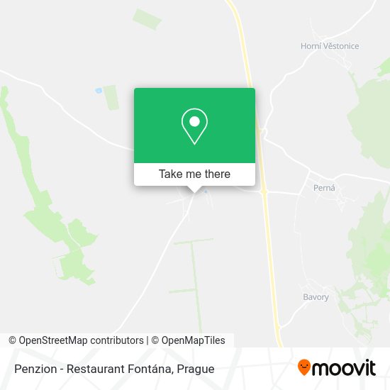 Penzion - Restaurant Fontána map