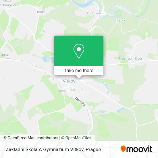 Základní Škola A Gymnázium Vítkov map