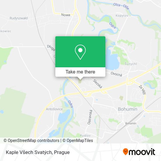 Kaple Všech Svatých map