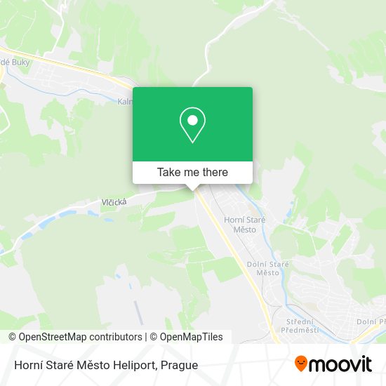 Horní Staré Město Heliport map
