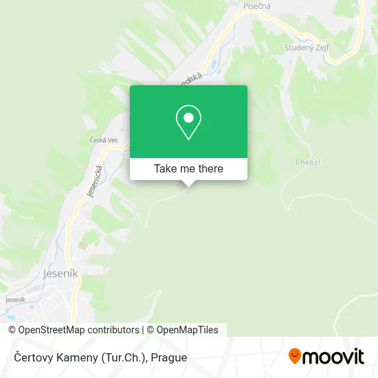 Čertovy Kameny (Tur.Ch.) map