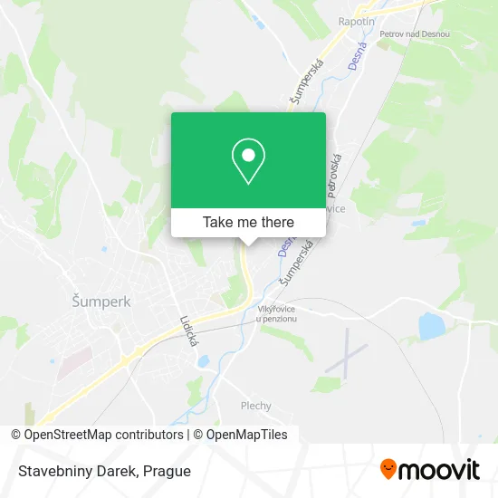 Карта Stavebniny Darek