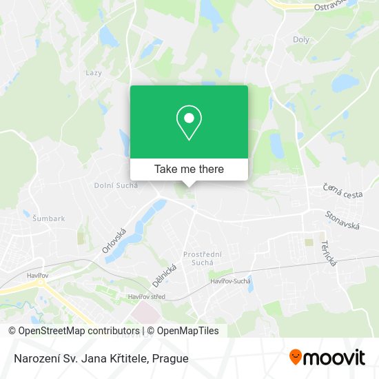 Narození Sv. Jana Křtitele map