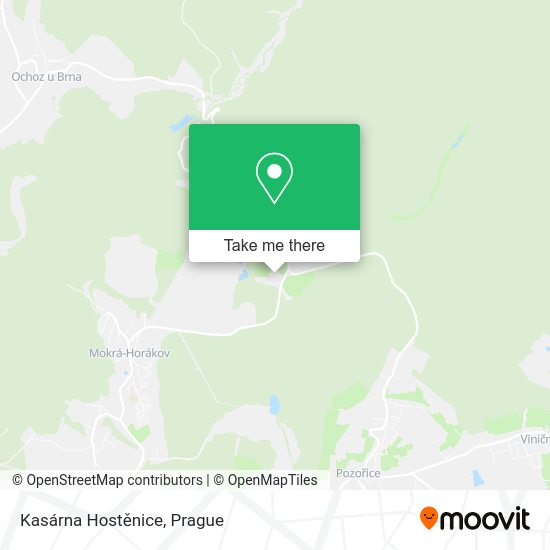 Kasárna Hostěnice map