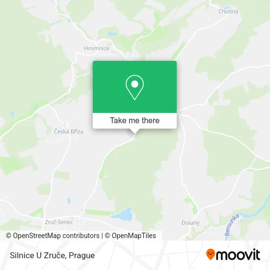 Карта Silnice U Zruče