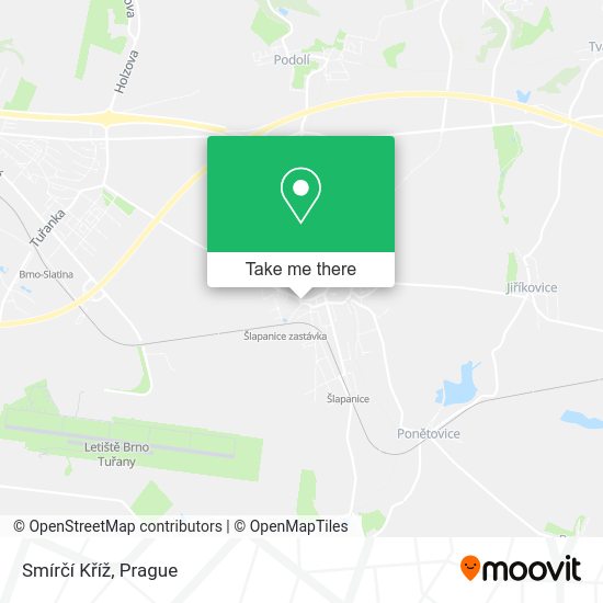 Smírčí Kříž map