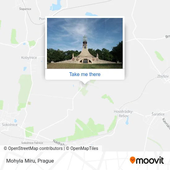 Карта Mohyla Míru