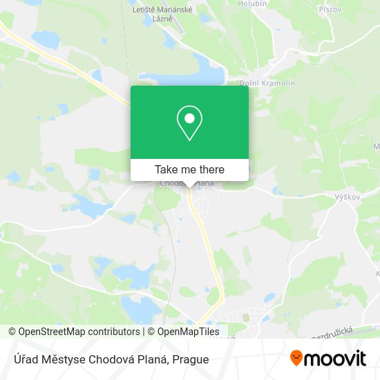 Úřad Městyse Chodová Planá map