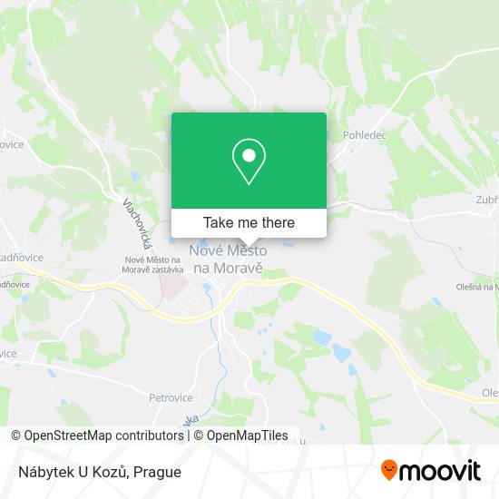 Карта Nábytek U Kozů