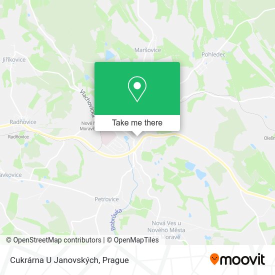 Cukrárna U Janovských map