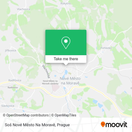 Soš Nové Město Na Moravě map