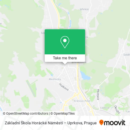 Základní Škola Horácké Náměstí – Uprkova map
