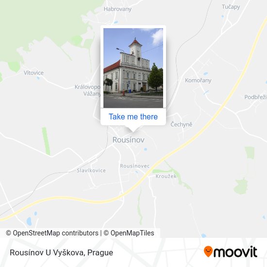 Rousínov U Vyškova map