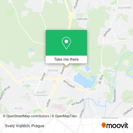Svatý Vojtěch map