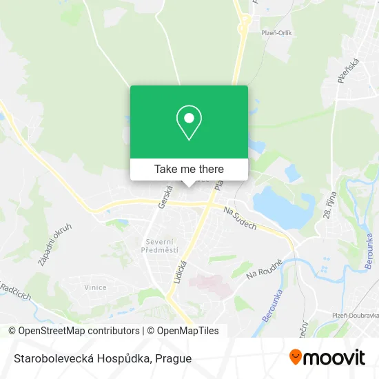 Карта Starobolevecká Hospůdka