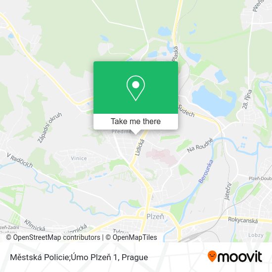 Městská Policie;Úmo Plzeň 1 map