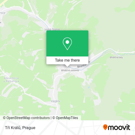 Tří Králů map