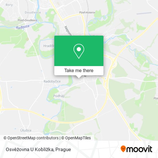 Osvěžovna U Koblížka map