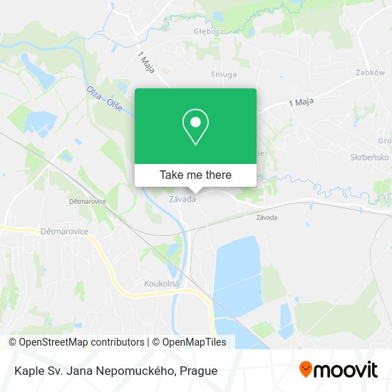 Kaple Sv. Jana Nepomuckého map