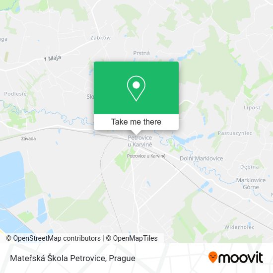 Mateřská Škola Petrovice map