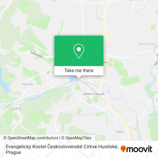 Evangelický Kostel Československé Církve Husitské map