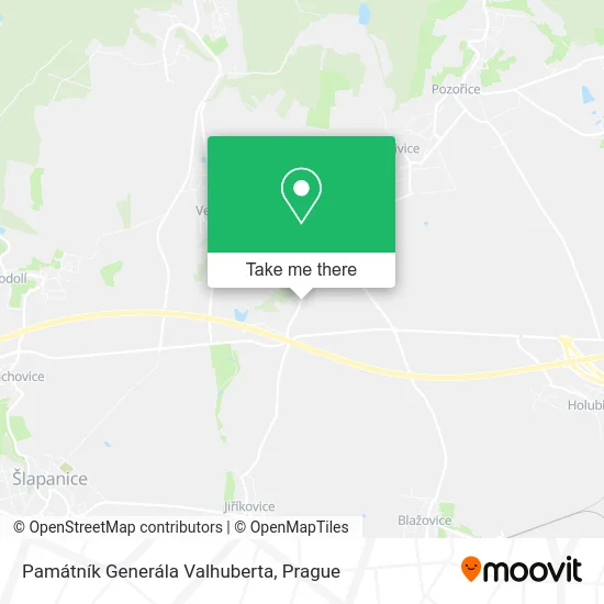 Карта Památník Generála Valhuberta