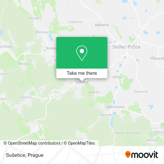 Карта Sušetice