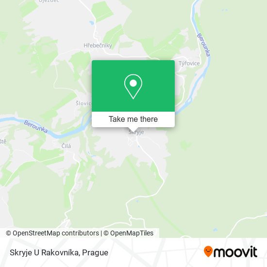 Skryje U Rakovníka map