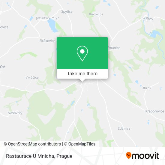 Карта Rastaurace U Mnicha