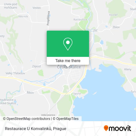 Restaurace U Konvalinků map