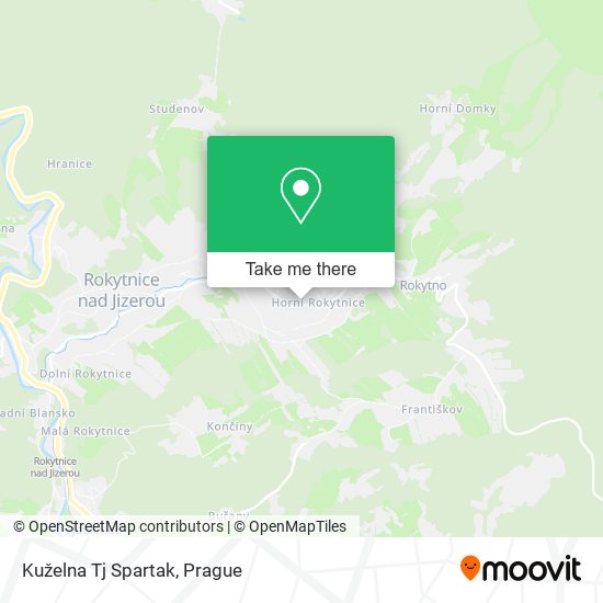 Kuželna Tj Spartak map