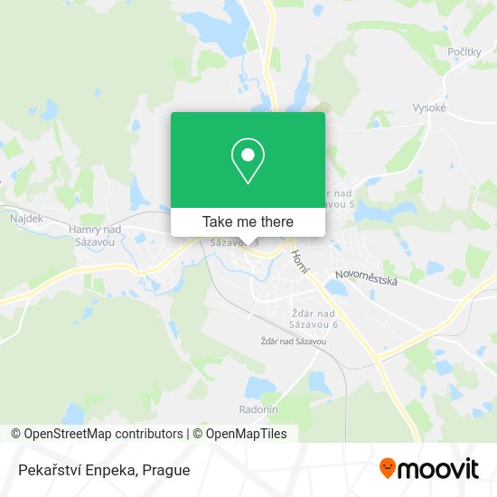 Pekařství Enpeka map