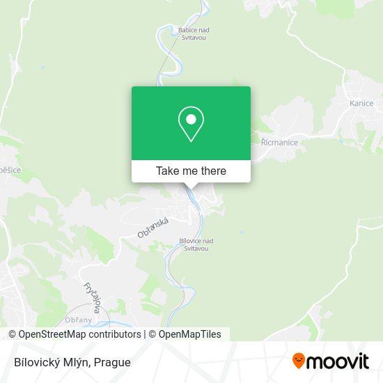 Bílovický Mlýn map