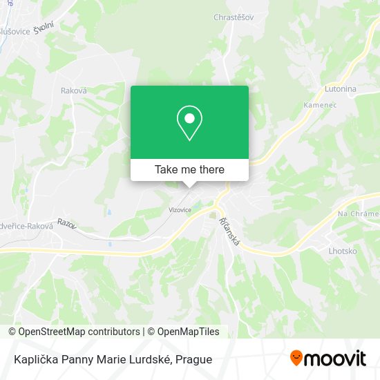 Kaplička Panny Marie Lurdské map