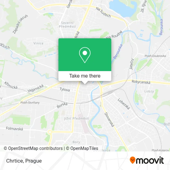 Карта Chrtice