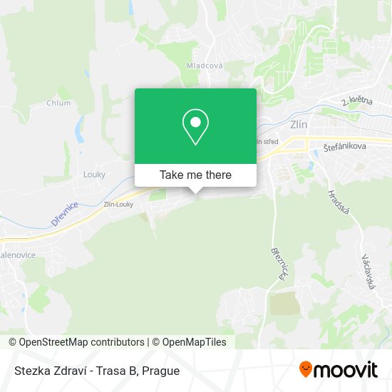 Stezka Zdraví - Trasa B map