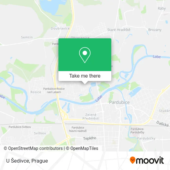 Карта U Šedivce