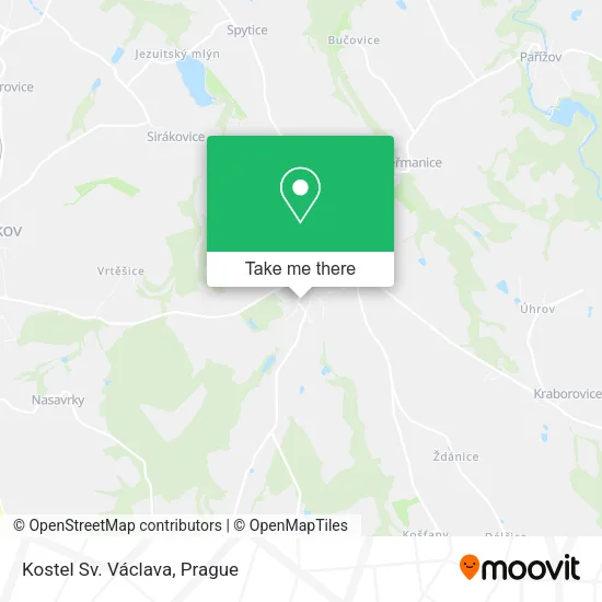 Карта ‎Kostel Sv. Václava