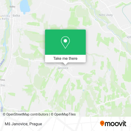 Карта Mš Janovice
