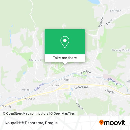 Koupaliště Panorama map