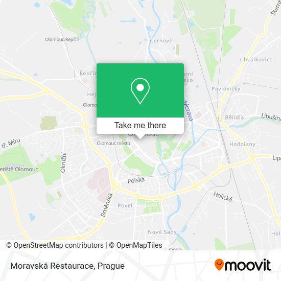 Moravská Restaurace map