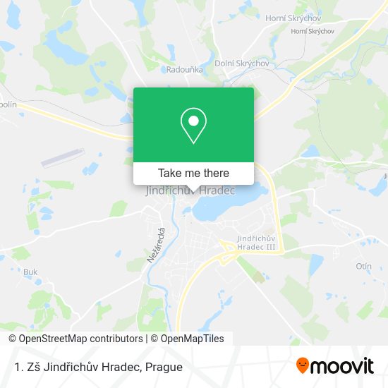 1. Zš Jindřichův Hradec map