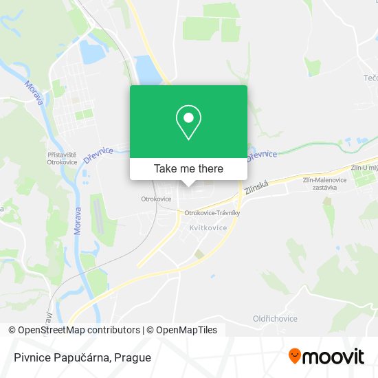 Pivnice Papučárna map